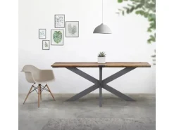 ML-Design Tischgestell Spider 78x71x120 cm Anthrazit Kreuzgestell Kreuz X-Design
