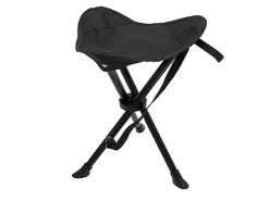 Mojawo 3-Bein Dreibeinhocker Campinghocker Anglerhocker Tragegurt schwarz
