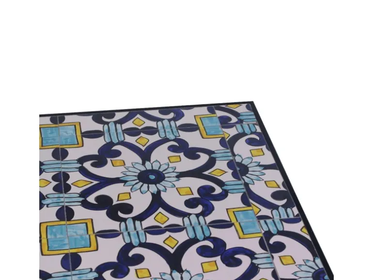 Mojawo Mosaik Sitzgarnitur Set 3teilig Sitzgruppe Gartenmöbel Tisch Stühle 60cm