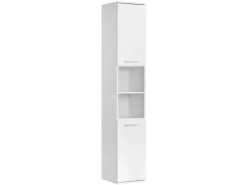 mokebo Bad Hochschrank Der Kapitän Badezimmerschrank in 180x33x34 HxBxT in cm in Weiß 2