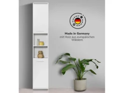 mokebo Bad Hochschrank Der Kapitän Badezimmerschrank in 180x33x34 HxBxT in cm in Weiß 2