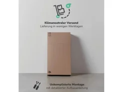 mokebo Bad Hochschrank Der Kapitän Badezimmerschrank in 180x33x34 HxBxT in cm in Weiß 2
