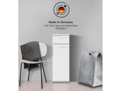 mokebo Bad-Beistellschrank Der Matrose Badschrank in 91x33x34cm HxBxT in Weiß