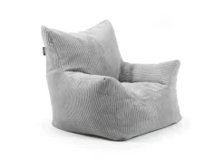 mokebo Kindersessel aus Cord Der Pausenheld Sitzsack Kinder Kindersitzsack in Grau