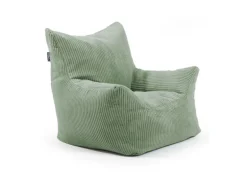 mokebo Kindersessel aus Cord Der Pausenheld Sitzsack Kinder Kindersitzsack in Grün