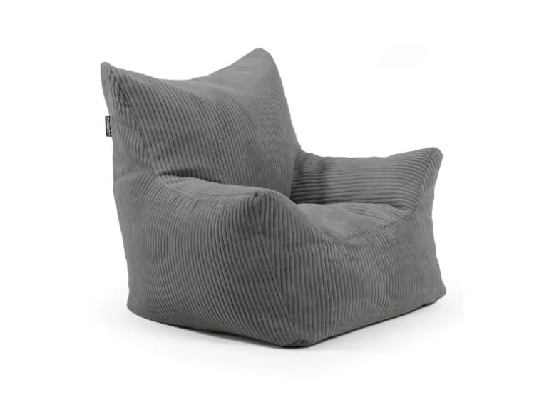 mokebo Kindersessel aus Cord Der Pausenheld Sitzsack Kinder Kindersitzsack in Anthrazit