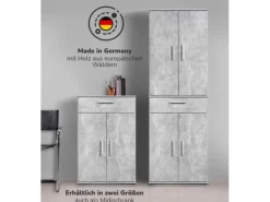 mokebo Schrank in Grau Der Praktische Mehrzweckschrank oder Aufbewahrungsschrank