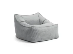 mokebo Sitzsack Sessel aus Cord Der Lümmel XXL Sitzsack Cord Sessel oder Sitz Sessel in Grau