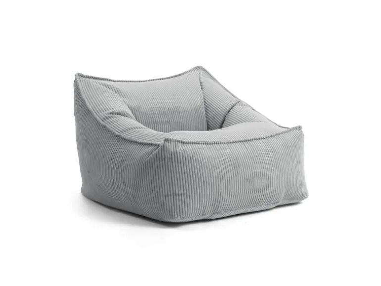 mokebo Sitzsack Sessel aus Cord Der Lümmel XXL Sitzsack Cord Sessel oder Sitz Sessel in Grau