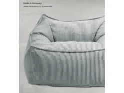 mokebo Sitzsack Sessel aus Cord Der Lümmel XXL Sitzsack Cord Sessel oder Sitz Sessel in Grau
