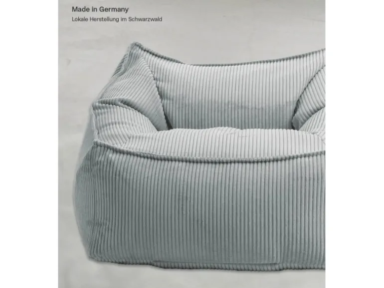 mokebo Sitzsack Sessel aus Cord Der Lümmel XXL Sitzsack Cord Sessel oder Sitz Sessel in Grau