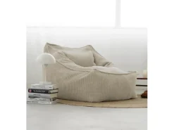 mokebo Sitzsack Sessel aus Cord Der Lümmel XXL Sitzsack Cord Sessel oder Sitz Sessel in Beige