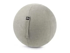 mokebo Stoff Sitzball Büro Ergonomisch Der Sportliche Sitzball mit Pumpe 65cm Breite Ergonomische Bürostuhl Alternative