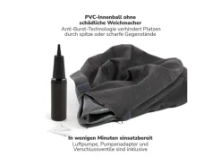 mokebo Stoff Sitzball Büro Ergonomisch Der Sportliche Sitzball mit Pumpe 65cm Breite Ergonomische Bürostuhl Alternative