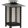 Moll Lampe Laterne Stahl Ø 14 cm x 21 cm Schwarz Matt