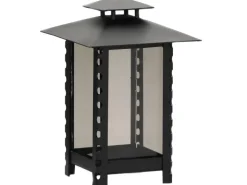 Moll Lampe Laterne Stahl Ø 14 cm x 21 cm Schwarz Matt