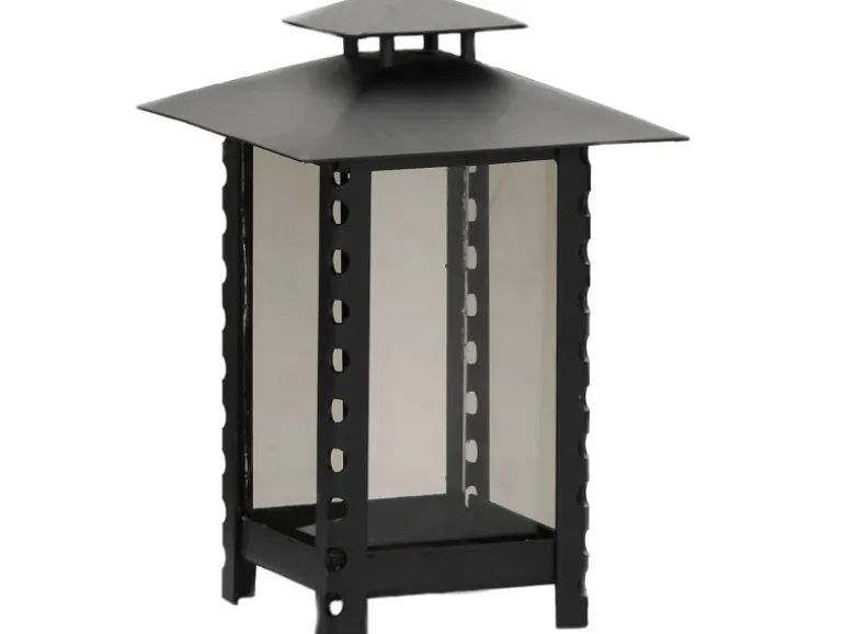 Moll Lampe Laterne Stahl Ø 14 cm x 21 cm Schwarz Matt
