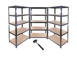Monstershop 3 x Monster Racking T-Rax 90cm Lagerregal Schwarz