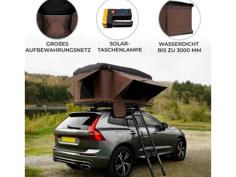 Monstershop Auto Dachzelt Braun