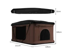 Monstershop Auto Dachzelt Braun
