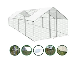 Monstershop Hühner Freilauf 3m x 8m x 2m