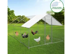 Monstershop Hühner Freilauf 4m x 6m x 2m