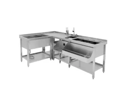 MonsterShop Modulare Deluxe-Cocktailbar-Station mit Eisbrunnen