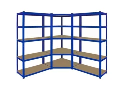 Monstershop Monster Racking Sparangebot 1 x T-Rax 90cm Eckregal + 2 x T-Rax 90cm in Blau