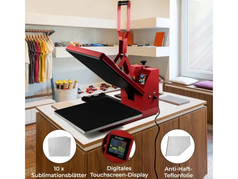 Monstershop PixMax Transferpresse 50 x 50cm Teflonmatte & Sublimationspapier
