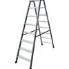 Monto SePro D Stufen-Doppelleiter eloxiert 2 x 8 Stufen