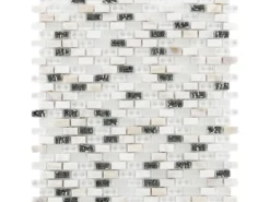 Mosaik Glas & Stein 5th Avenue White Mix Seashell 28,5 cm x 28,5 cm