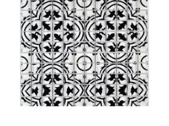 Mosaik Glas Retro Schwarz Weiß 30 cm x 30 cm