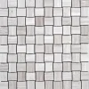 Mosaik Marmor Basketwave Grau poliert 29 cm x 29 cm