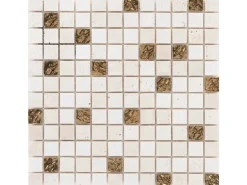 Mosaik Marmor Roma Gold 30 cm x 30 cm
