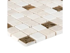 Mosaik Marmor Roma Gold 30 cm x 30 cm