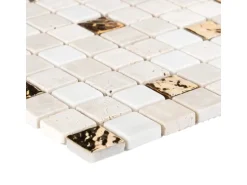 Mosaik Marmor Roma Gold 30 cm x 30 cm