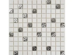 Mosaik Marmor Roma Silver 30 cm x 30 cm