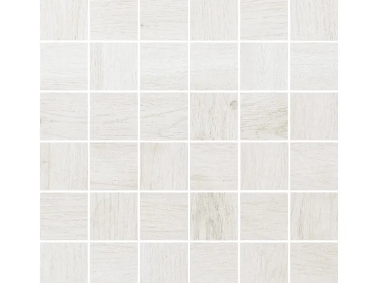 Mosaikfliese Oak White 30 cm x 30 cm