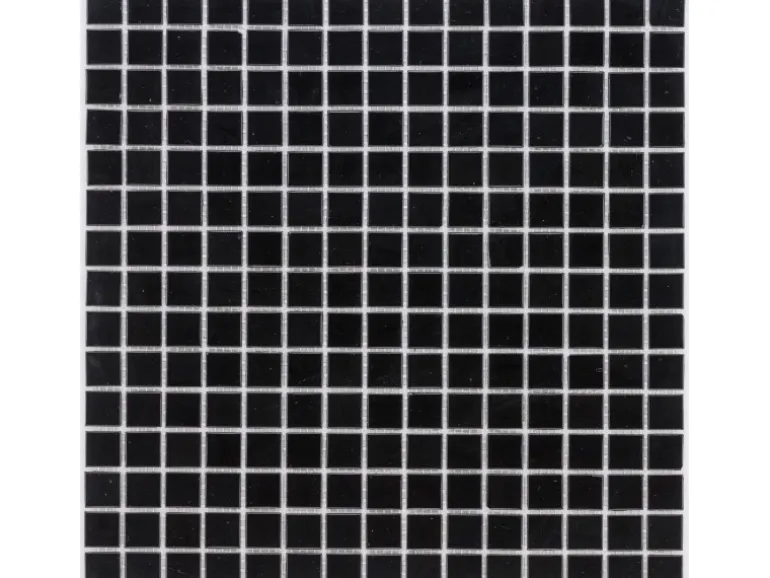 Mosaikmatte Art Glas Schwarz 32,7 cm x 32,7 cm