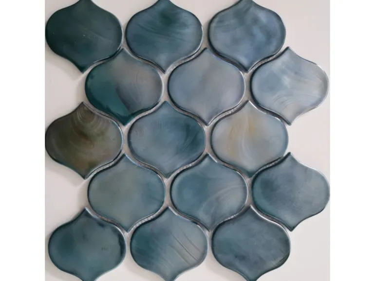 Mosaikmatte Cadiz Arabesque Keramik Grün 26,4 cm x 28,3 cm