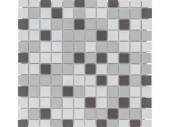 Mosaikmatte Keramik Antislip Grau-Mix 33 cm x 33 cm