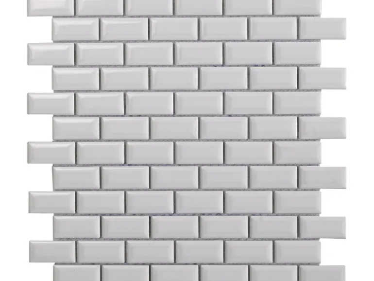 Mosaikmatte Metro Keramik Weiß 30 cm x 30 cm