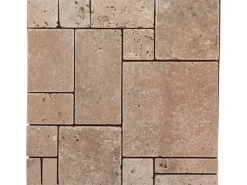 Mosaikmatte Naturstein Ivory Römischer Verband 30 cm x 30 cm