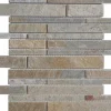 Mosaikmatte Quarzit Beige Bunt Bricks 30 cm x 30 cm