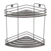 MSV Eck-Regal Kery Stahl 20 cm x 20 cm x 23,5 cm Mattschwarz