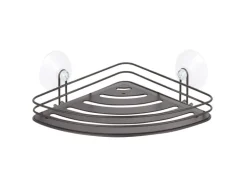 MSV Eck-Regal Kery Stahl 20 cm x 20 cm x 9 cm Mattschwarz