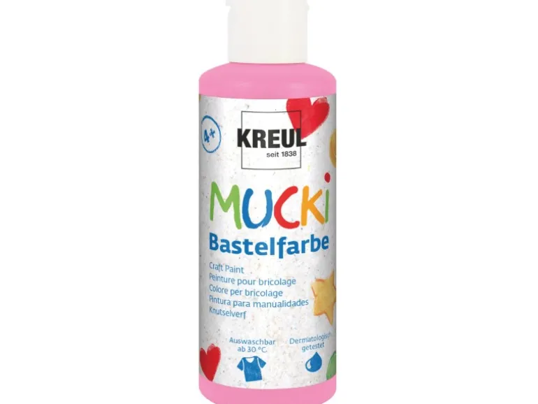 Mucki Bastelfarbe Rosa 80 ml