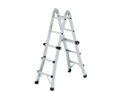 MUNK Gelenk-Teleskopleiter 4x3 Sprossen