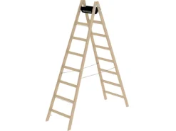 MUNK Holz Stehleiter 2x8 Sprossen