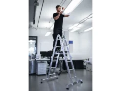MUNK Vielzweckleiter mit Nivello Traverse 4x3 Sprossen